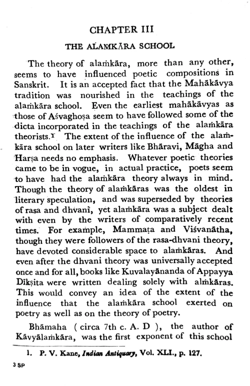 An Outlines of Sanskrit Poetics